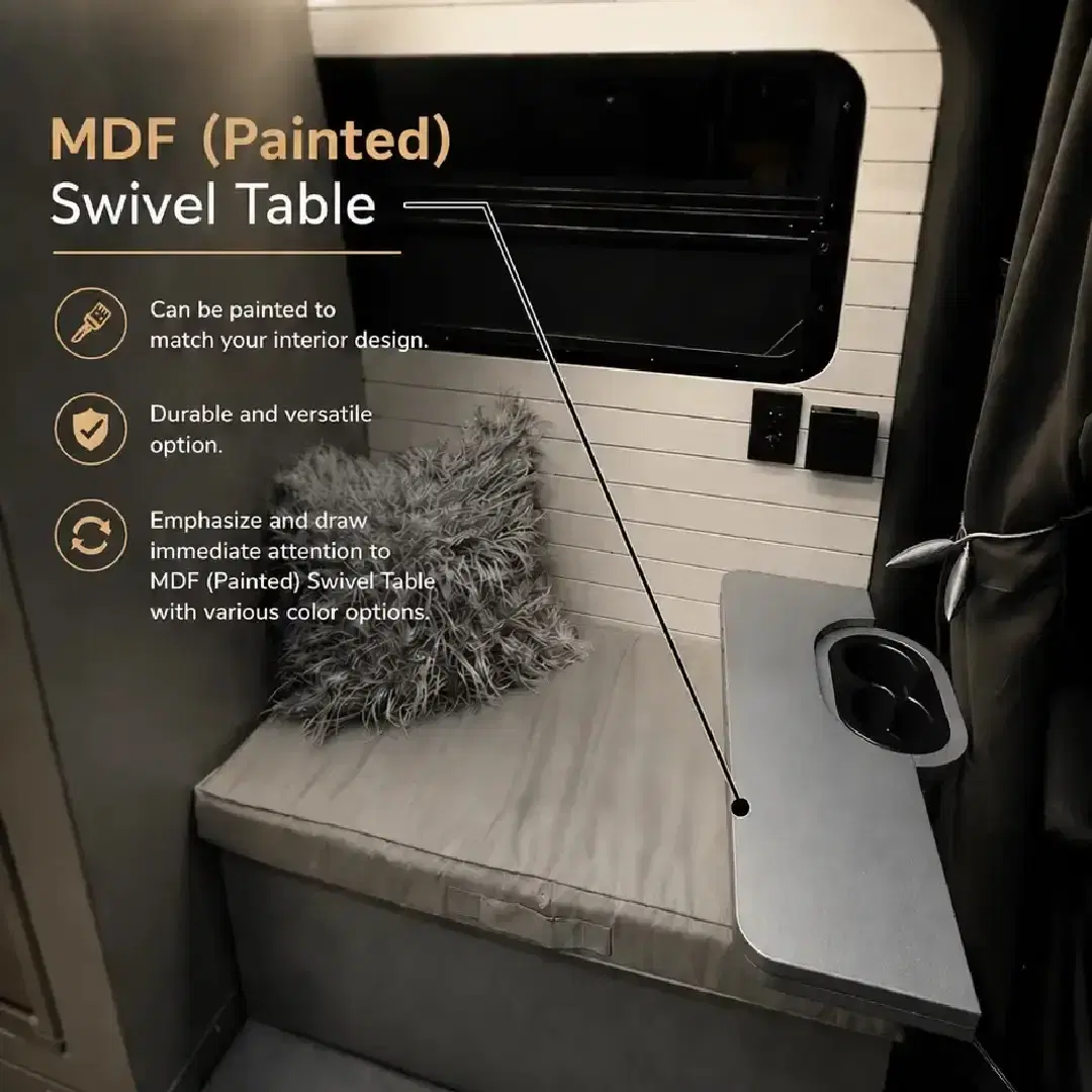 MDF (Painted) Swivel Table