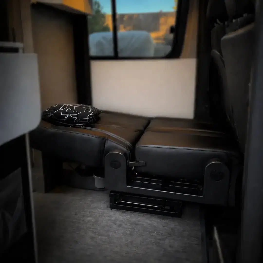 Double Swivel Seats that Convert into a Bed