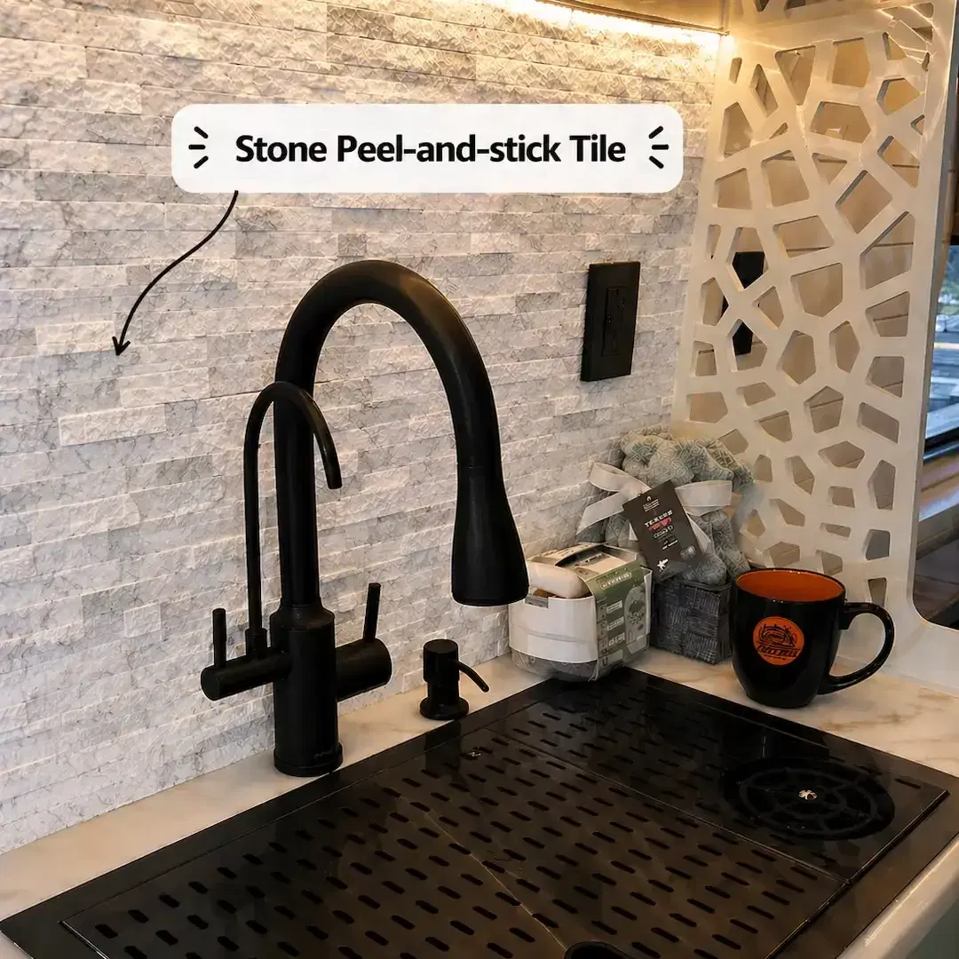 Stone Peel-and-stick Tile