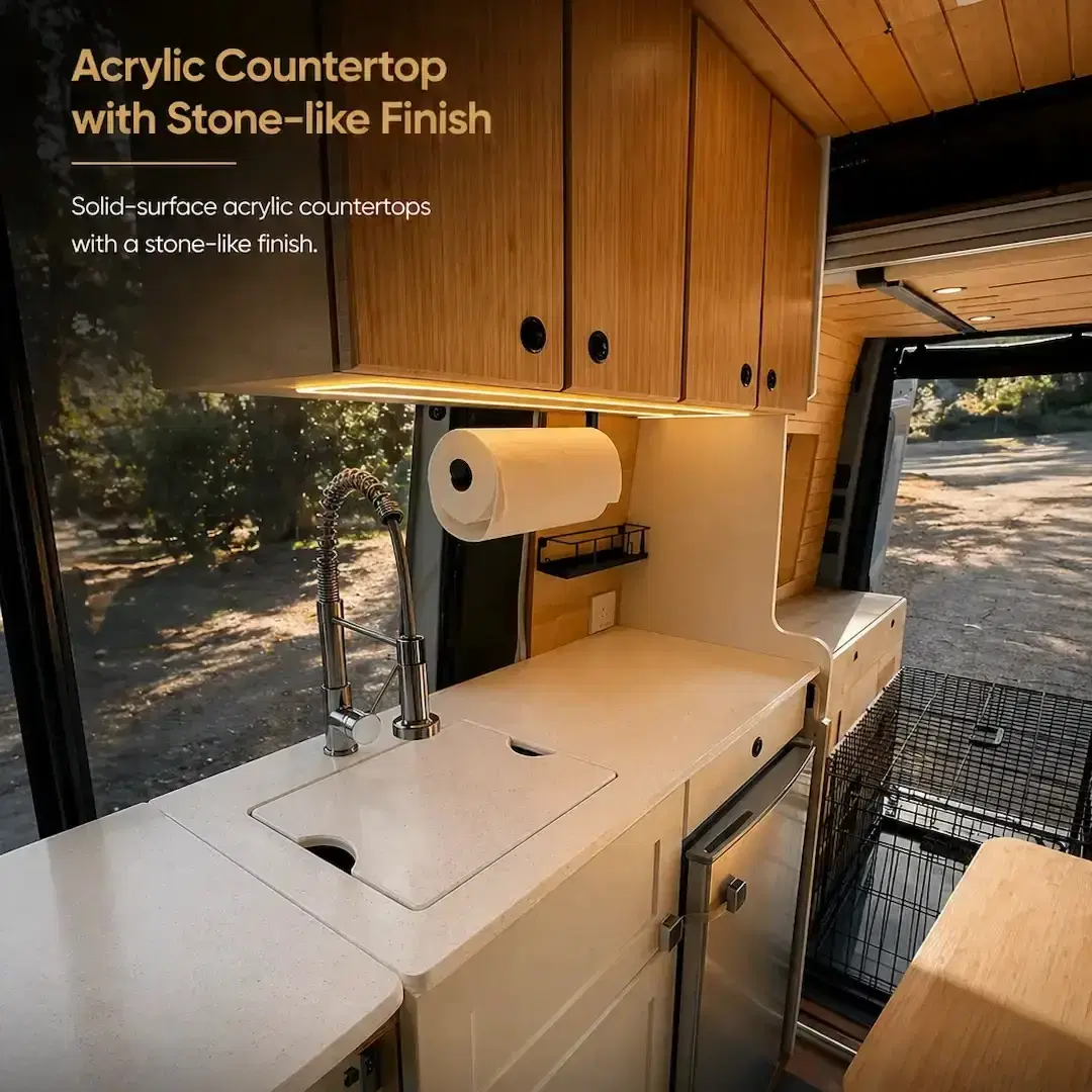 Acrylic Countertop with Stone-like Finish