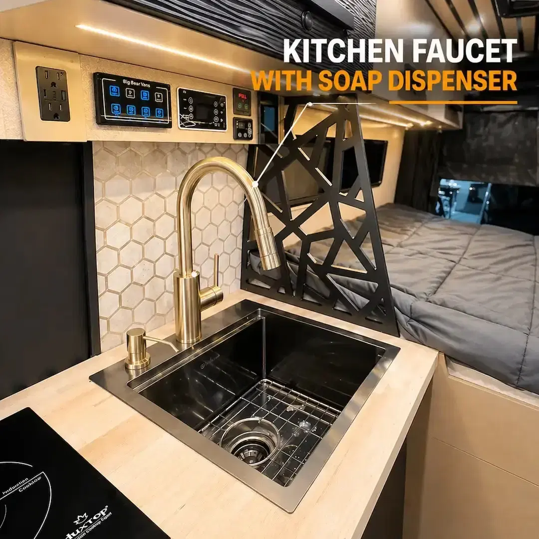 Kitchen Faucet with Soap Dispenser