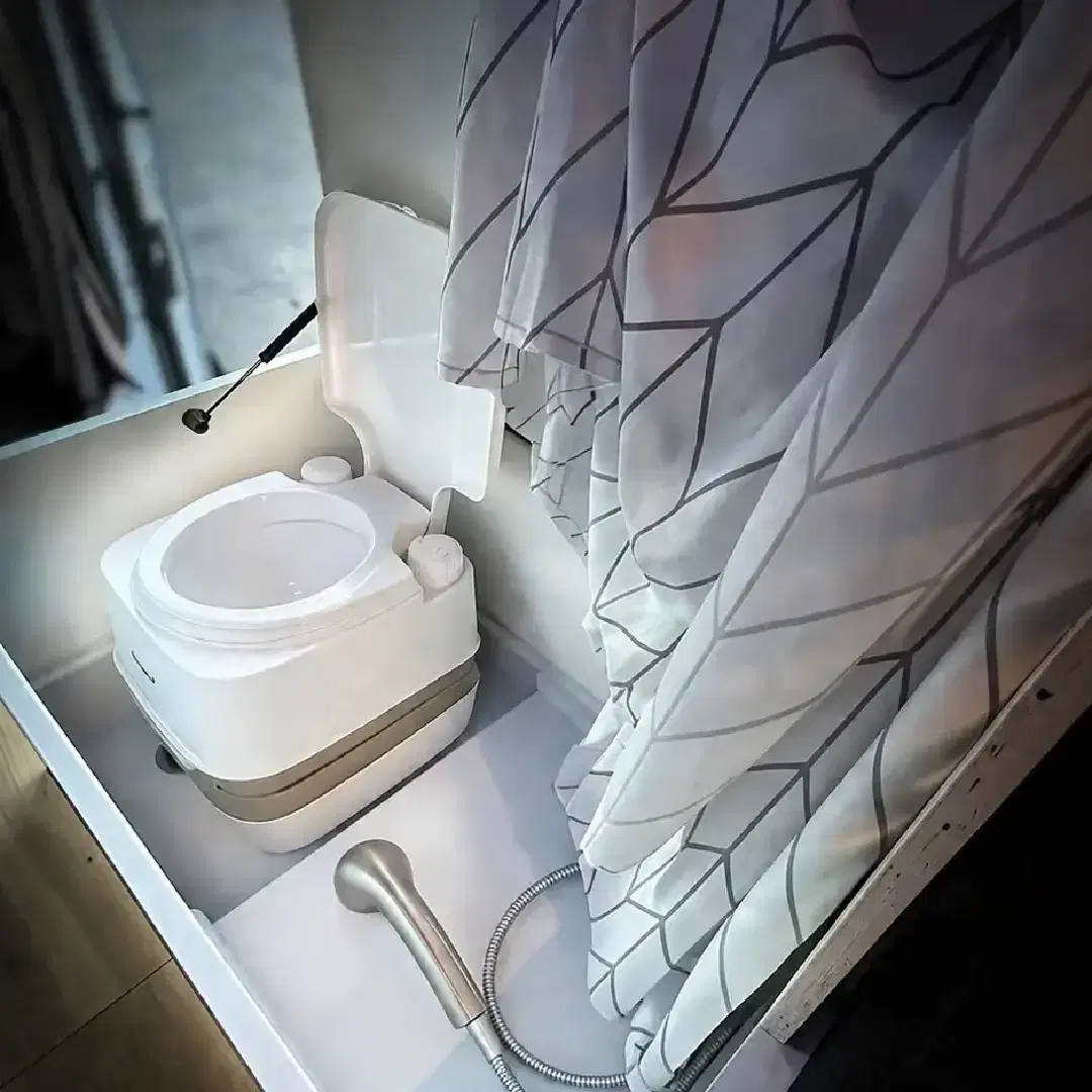 Inside the Bench Shower