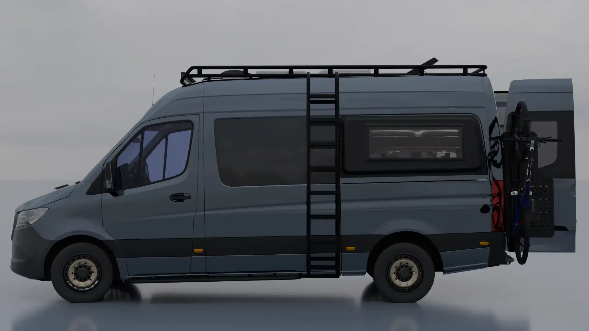 Mercedes Sprinter 144 AWD Custom Camper Van | Blue-Grey - image 4
