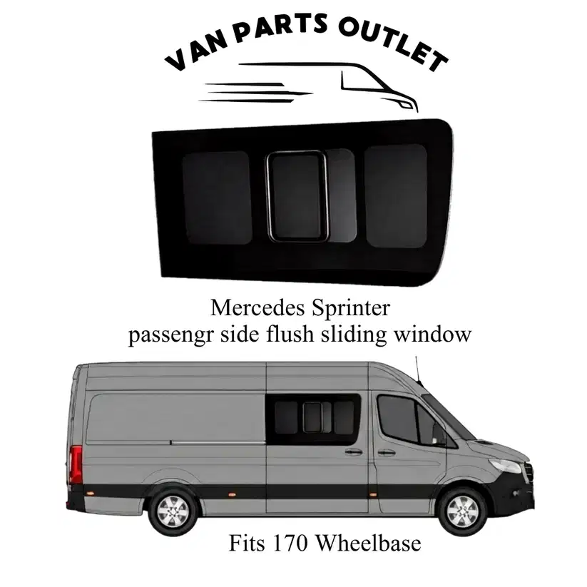 Glacier View Sprinter Flush Sliding Window – Passenger Sliding Door