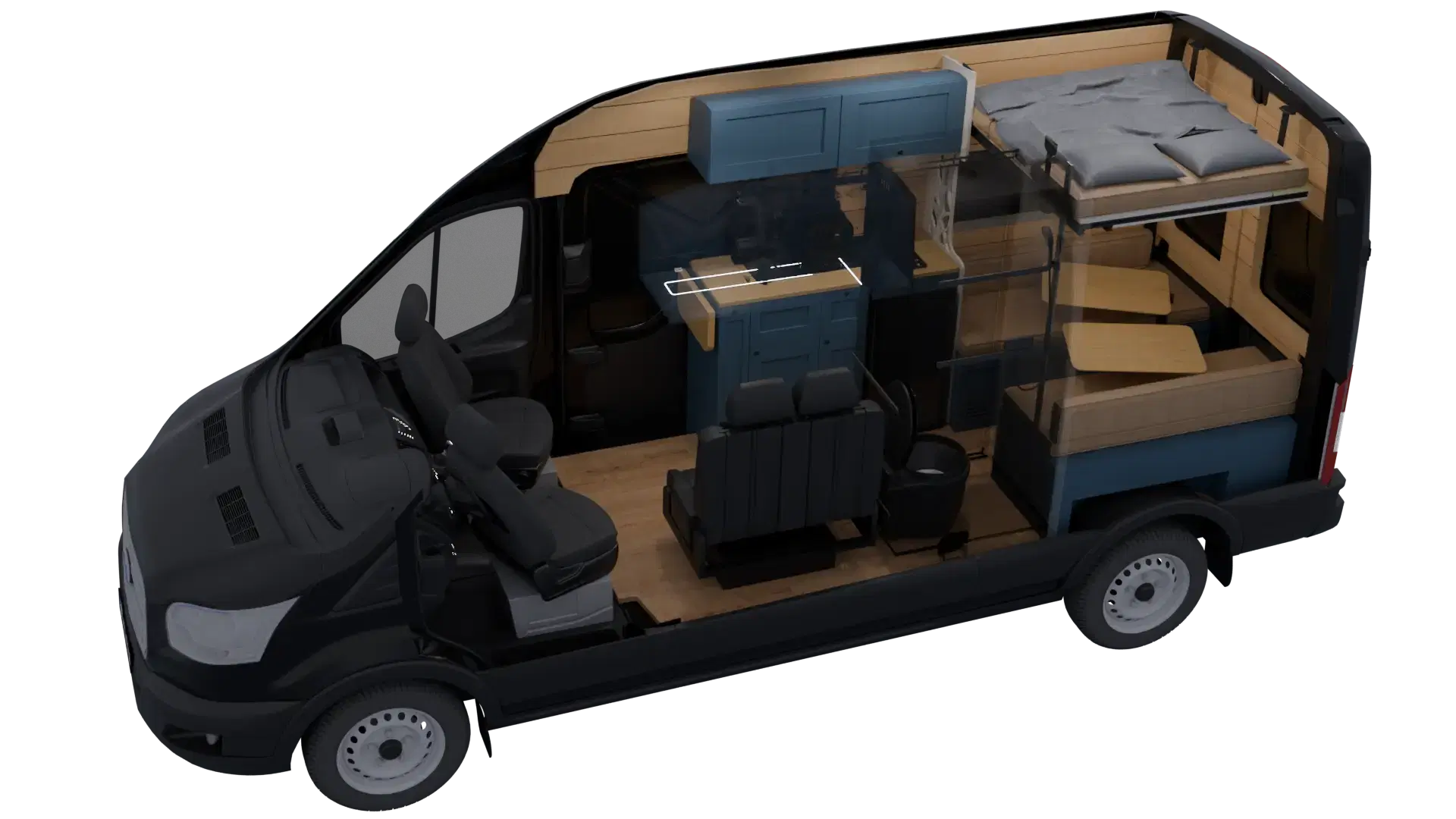 Santa Monica Ford Transit 148" High Roof Blueprint - image 2